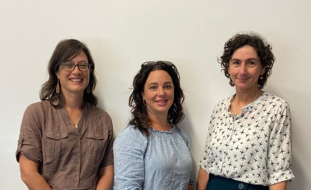 The Wāhi Kōrero research team L-R: Dr Felicity Ware, Dr Chrissy Severinsen, Associate Professor Mary Breheny