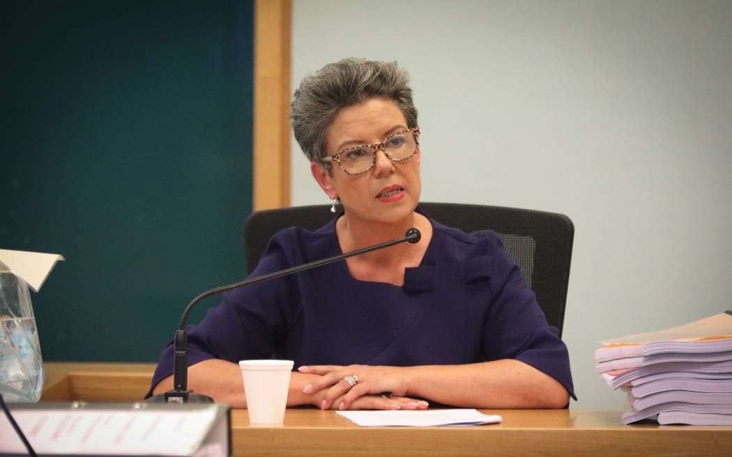 Day four of Winston Peters' superannuation case.  Paula Bennet is being questioned.