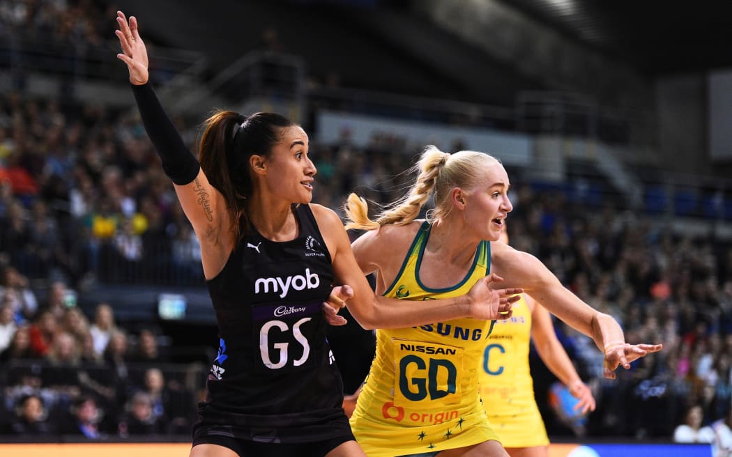 Silver Ferns player Maria Folau during the 1st Constellation Cup Test.
