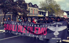 Dozens took part in the Savali Ole Filemu peaceful march in Central Auckland urging politcal parties to protect overstayers