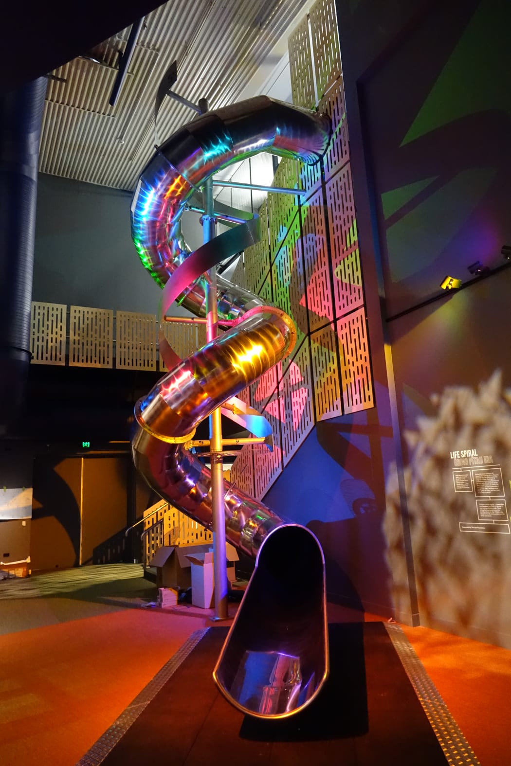 At the Otago Museum Science Centre's heart is a seven metre high slide shaped like a DNA double helix, the building blocks of life.