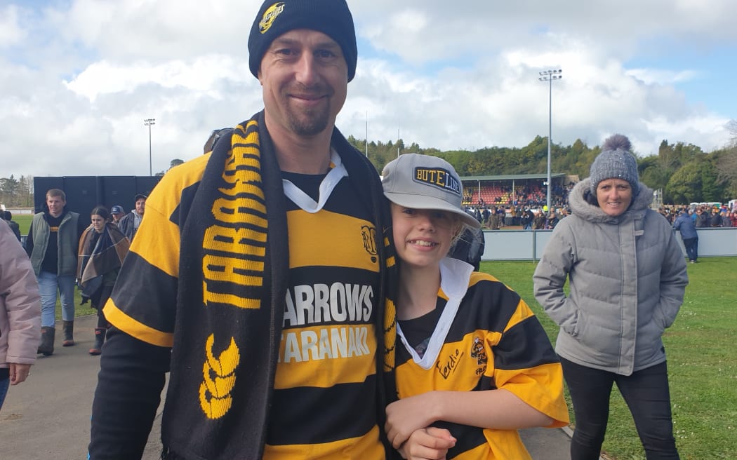 Matt Scrimgeour was at the match with daughter Janneke