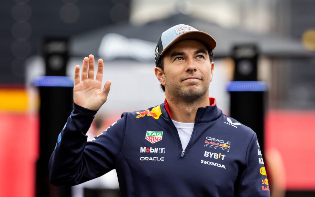 Sergio Perez, before the sprint race at the US Grand Prix in Austin, Texas.