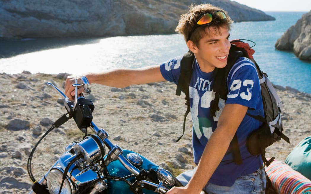 man on motorbike