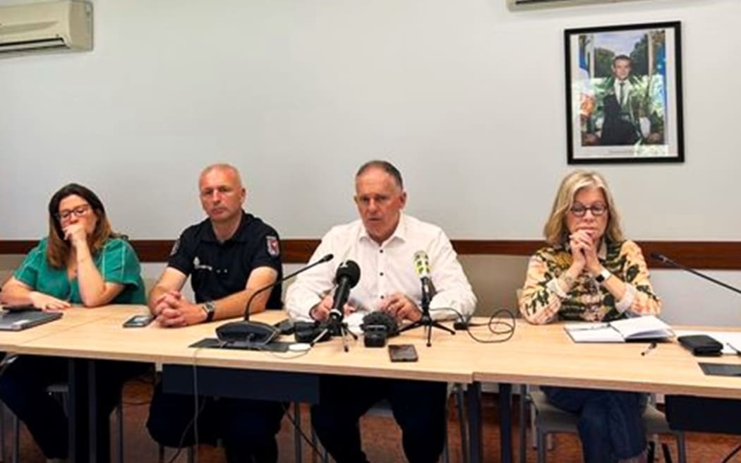 French High Commissioner Louis Le Franc holds a press conference on Tuesday 14 May 2024
