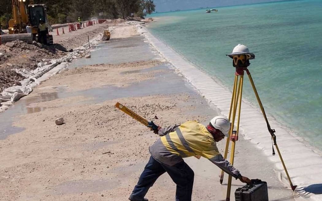 Infrastructure development on Kiribati.