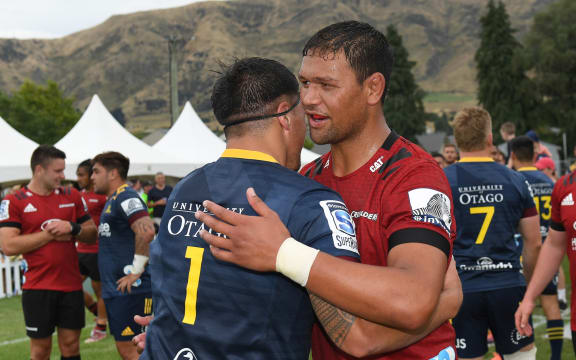 Whetukamokamo Douglas.
Crusaders v Highlanders, Wanaka, January 2020.