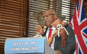 Prime Minister Sitiveni Rabuka was traditionally welcomed by the staff of the Office of the Prime Minister on December 29, 2022