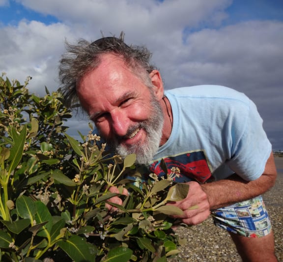 Kennedy Warne, on Motu Manawa, the island of mangroves.