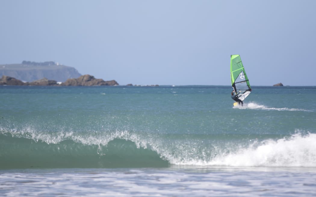 Windsurfer, Lyall Bay, Wellington.