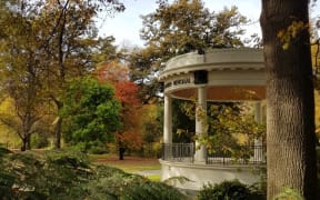 Bandsmen's Memorial Rotunda in the Christchurch Botanic Gardens.