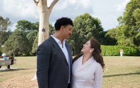 Opera singers Alfred Fonoti-Fuimaono and Sarah Mileham