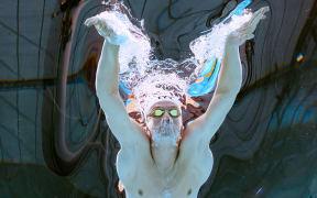 France's swimmer Leon Marchand