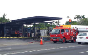 The Malifa petrol station that was set on fire