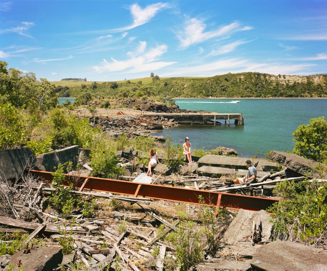 The controlled mine base on Rangitoto Island.