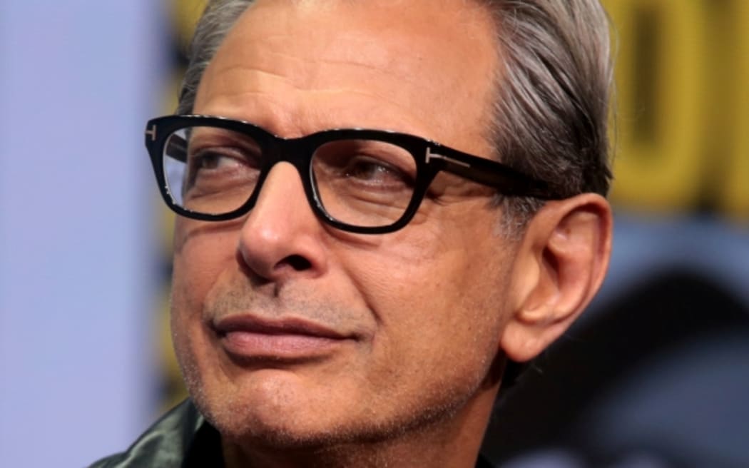 Jeff Goldblum speaking at the 2017 San Diego Comic-Con International in San Diego, California.