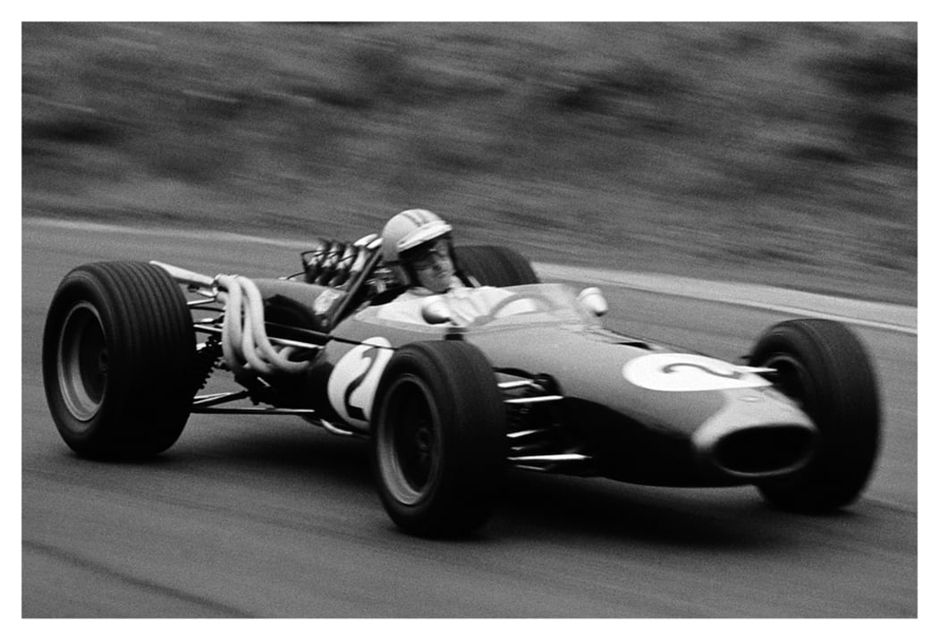 Denny Hulme racing a Brabham BT20 in 1967