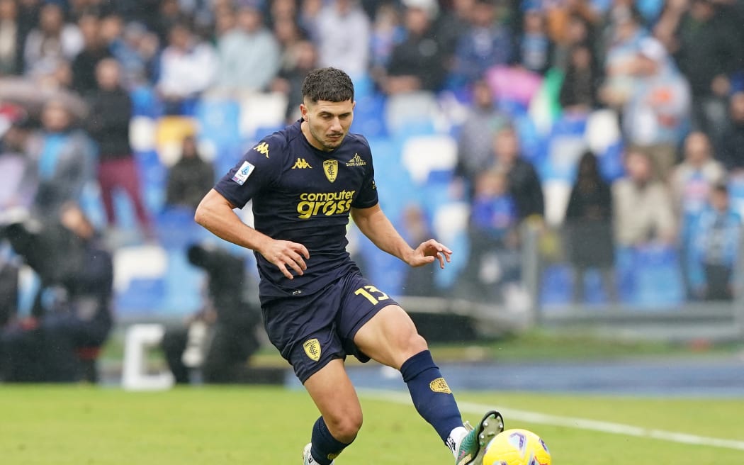 Liberato Cacace of Empoli FC during the Serie A match against SSC Napoli, 2023.