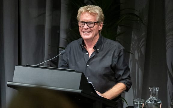 Don McGlashan giving his 2025 Lilburn Lecture.