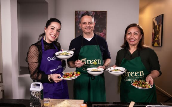 Green Party co-leaders James Shaw and Marama Davidson take part in Charlotte Cook's Grilled series.