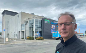 Ashburton Trust Event Centre general manager, Roger Farr, is fed up with financial burden of pigeons after paying to remove an estimated 600kg of pigeon droppings off the roof.