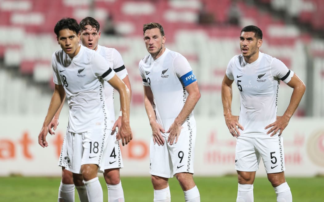 Marco Stamenic, Nando Pijnaker, Chris Wood and Michael Boxall playing against Bahrain 2021
