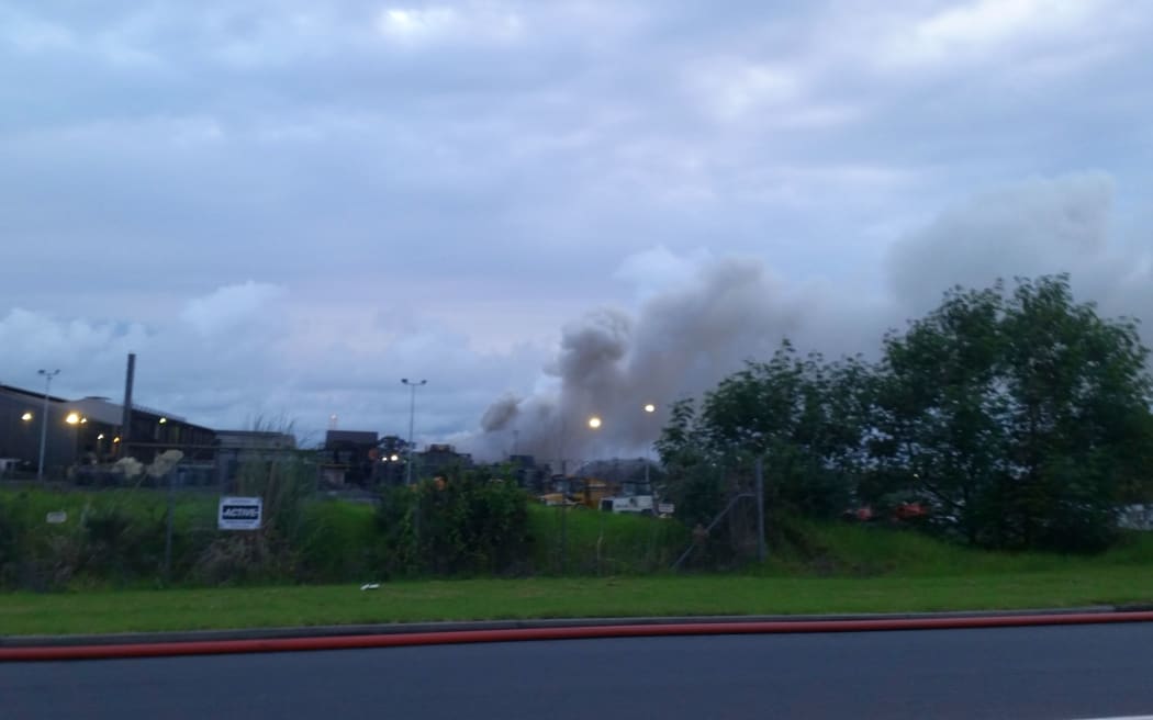 The fire started at 2am, and there was still smoke hours later.