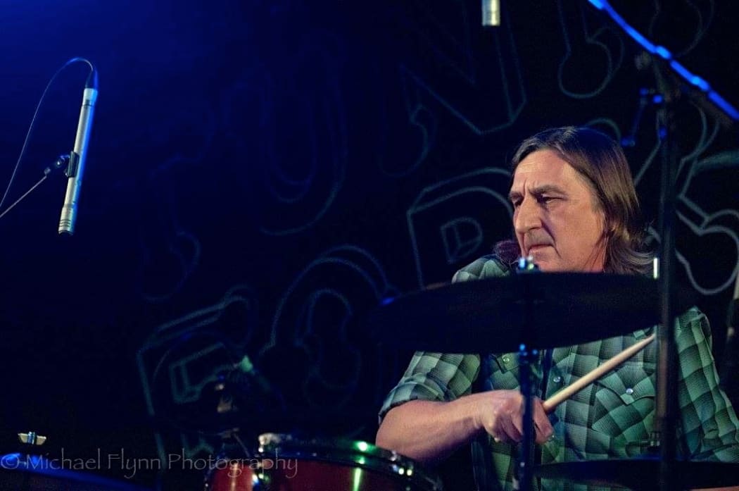 Wayne Bell performing with The Bads