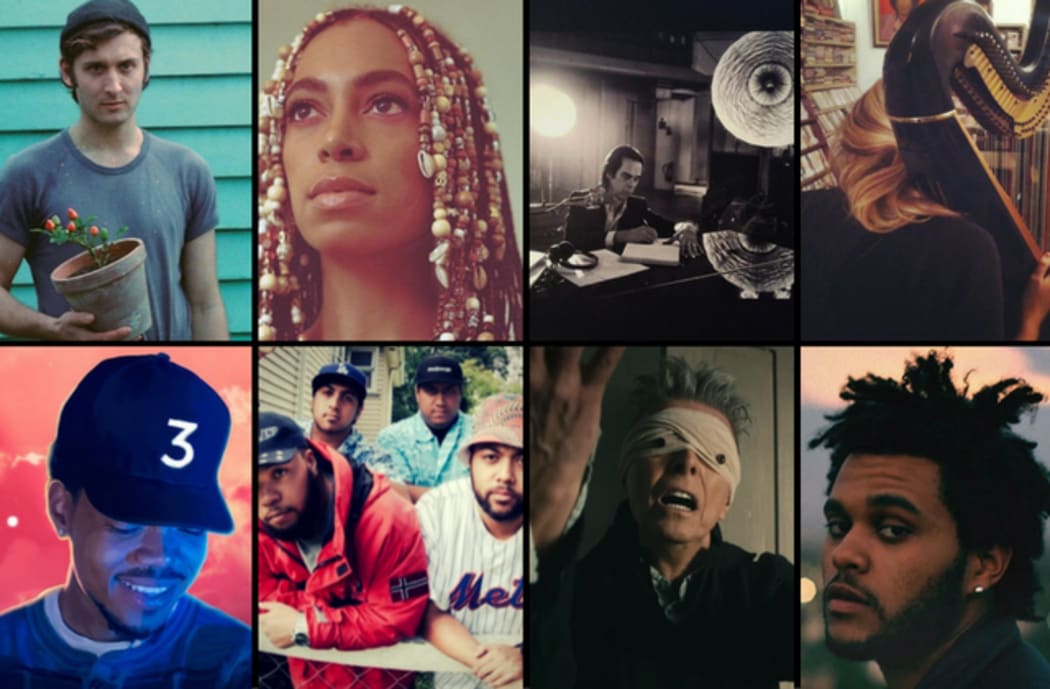 A selection of the best music makers from 2016: D.D.Dumbo, Solange, Nick Cave, Mary Lattimore; Chance The Rapper, SWIDT, David Bowie, The Weeknd.