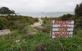 An access track across the dunes where the issue previously blew up in August this year.