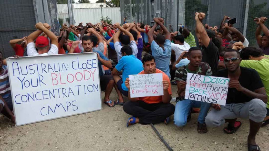 Manus Island protest