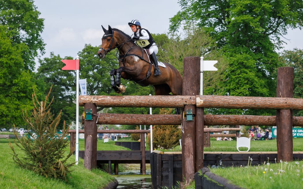 Caroline Powell rides Greenacres Special Cavalier during cross-country at the Badminton Horse trials in May.