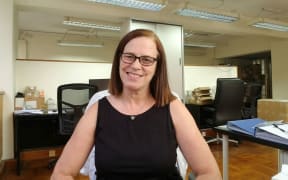 New Zealander Rebecca Kennedy in her Macau office.