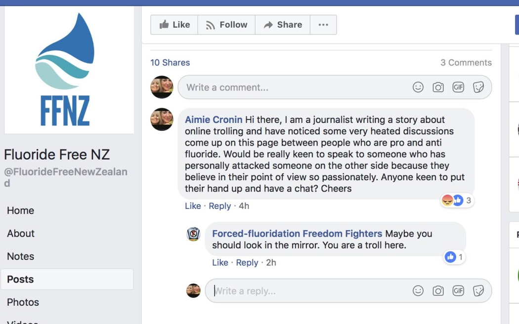 The author is accused of trolling.