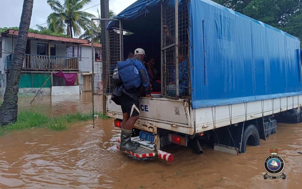 Flooding in Fiji on Christmas Day.