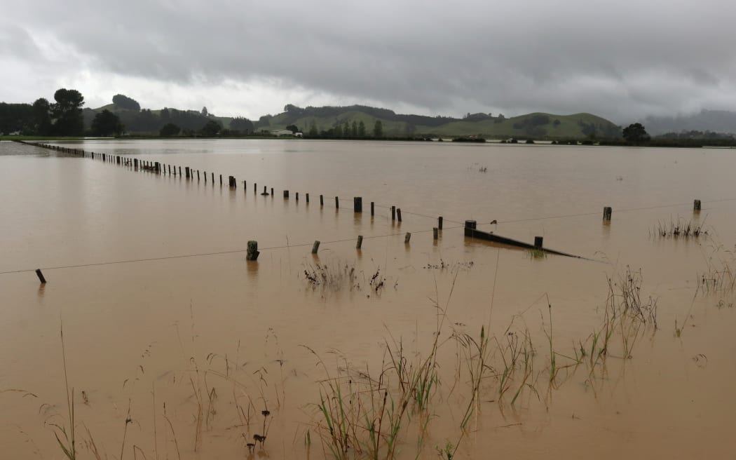 Flooding in Pupuke Valley, north of Kāeo, in 2018.