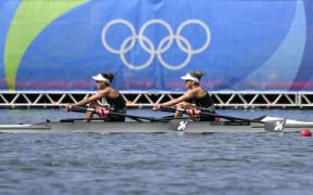 Sophie Mackenzie and Julia Edward finished second in their heat.