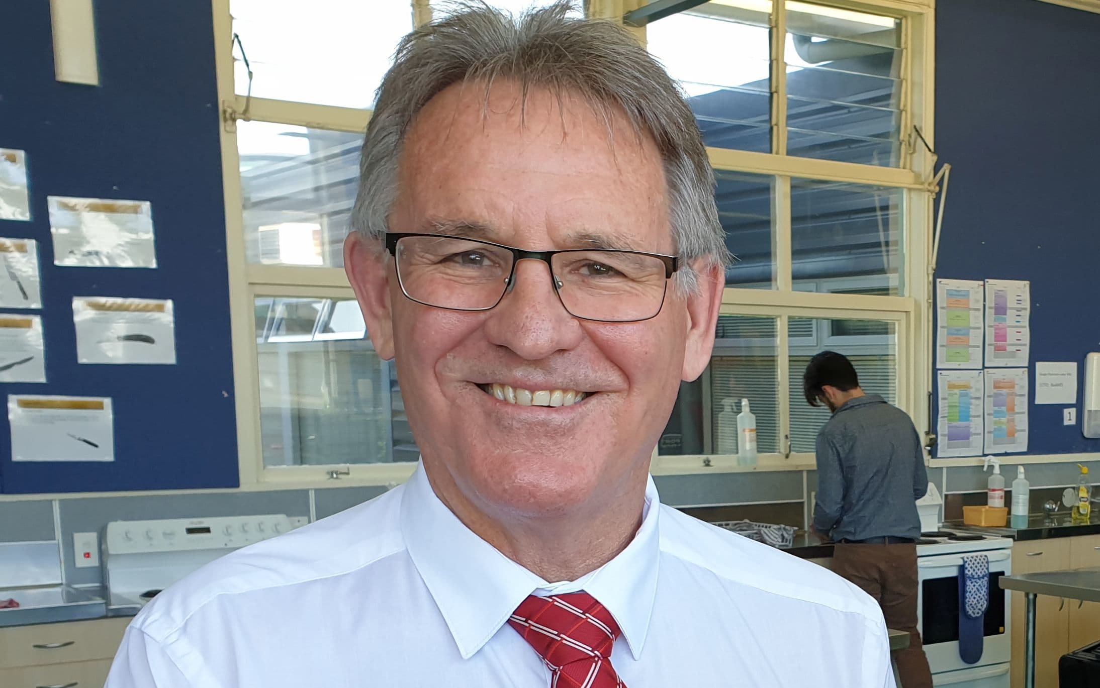 Pakuranga College principal, Mike Williams, and head of food technology, Sheena Prankerd