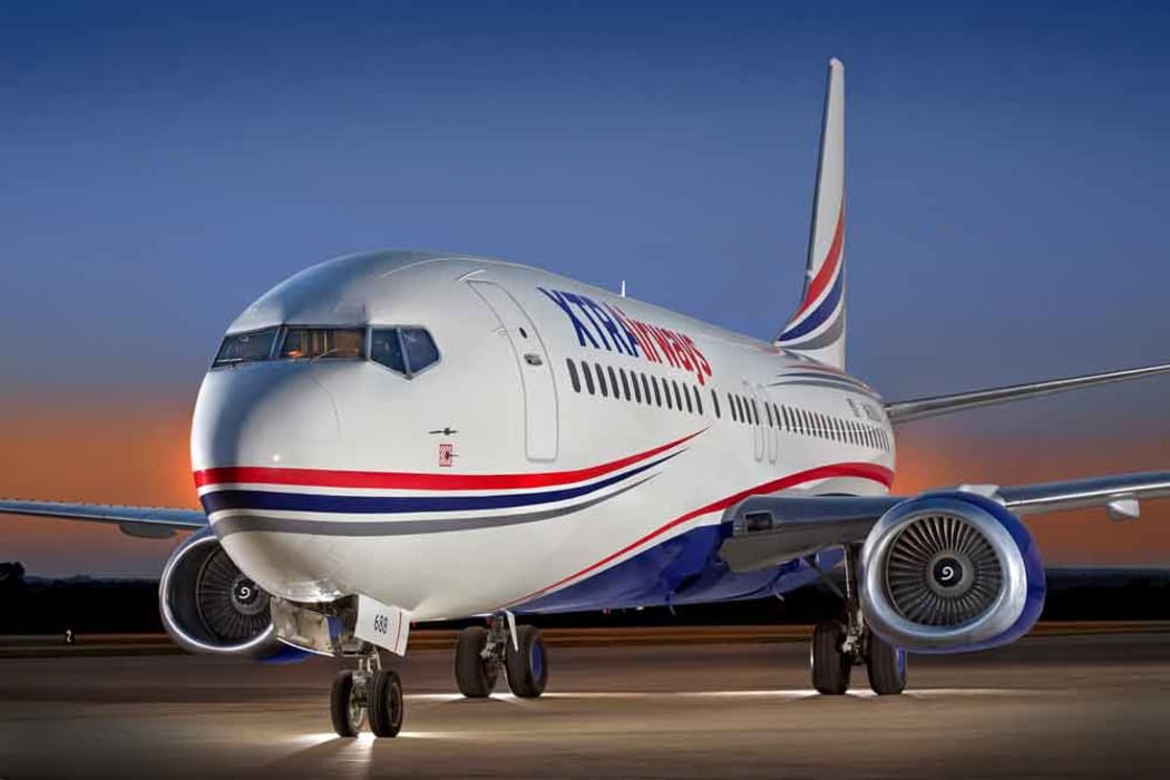 XTRA airways plane
