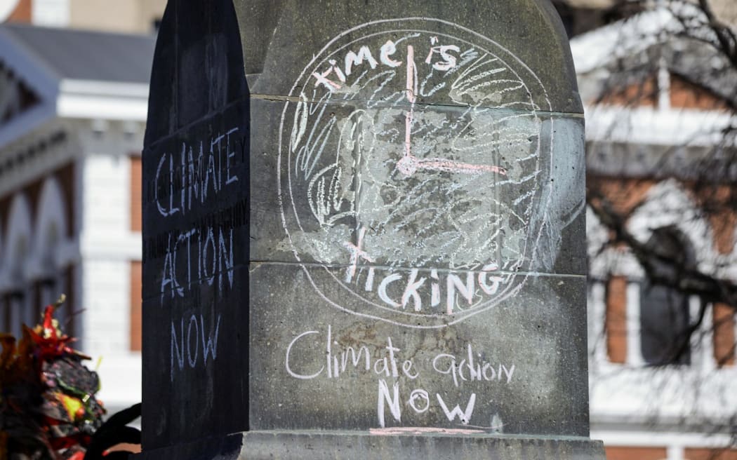 The School Strike for Climate Action march in Christchurch on 23 September, 2022.