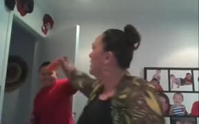 A short battle for the carrot takes place.