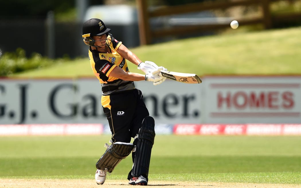 Sophie Devine of the Blaze bats.