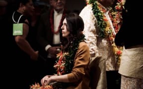 Prime Minister Jacinda Ardern in a modified practice of “ifoga” - Samoan reconciliation protocol.