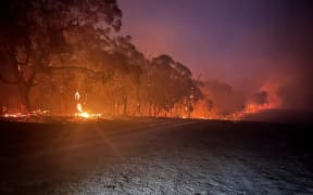 Hundreds of firefighters have been battling a huge out of control wildfire in Western Victoria.