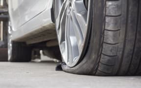 flat tyre