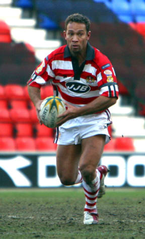 A much younger Adrian Lam in action for Wigan in the early 2000s.