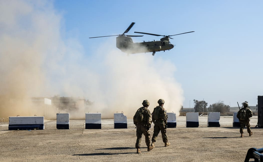 Two Americans were killed in a rocket attack on a military base in Iraq on Wednesday (file image).