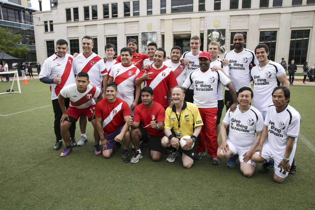 NZRefugees Assoc Vs Peru Community Friendly game Civic Square