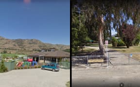 Hawera Kindergarten, left, and Hawera Flat School