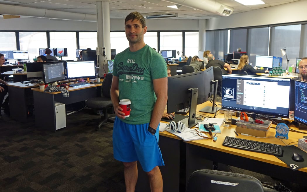 Rocketwerkz chief executive Dean Hall in the company's Dunedin headquarters.